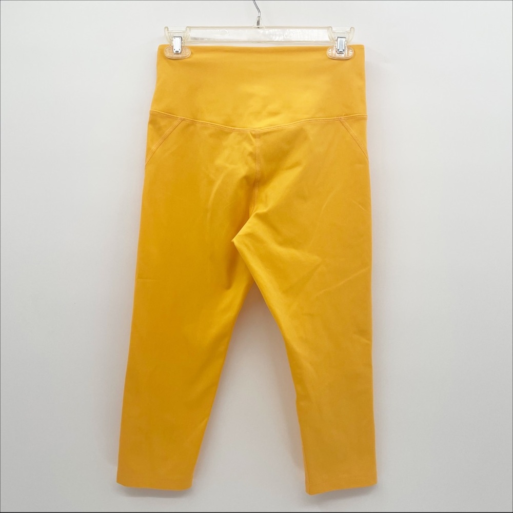 💛Girlfriend Collective Merigold Yellow High-Rise Cropped Leggings - Picture 5 of 8